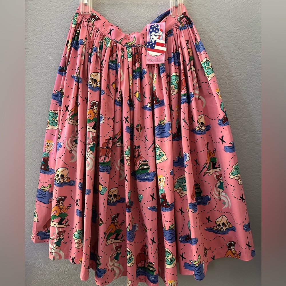 Pinup Couture Neverland gathered circle skirt